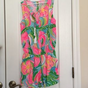 RARE Gorgeous Lilly Pulitzer Pink green Romper women’s Xxs